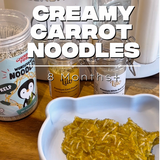 Creamy Carrot Noodles (8 Months+)